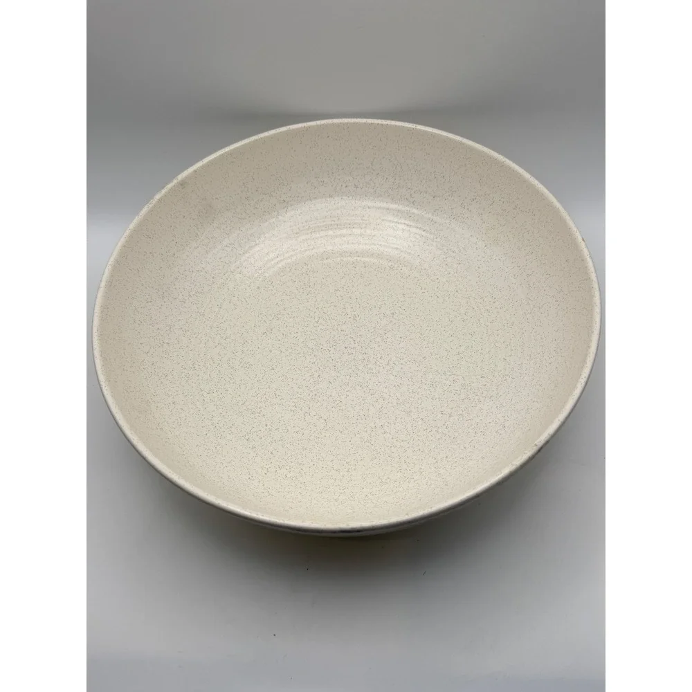 Vtg Franciscan Dinnerware Serving Bowl Yellow Speckled Geometric‎ USA 9.5